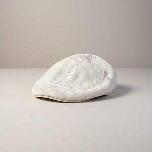 Sean John White Checkered Hat